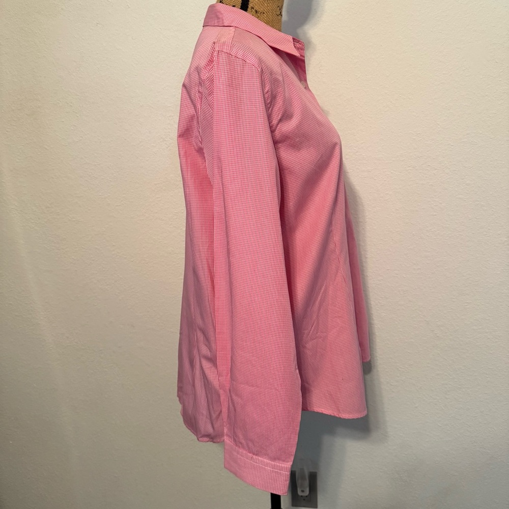 Pink Gingham Button Down Long Sleeve XL - Picture 7 of 12